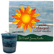 Load image into Gallery viewer, Angel&#39;s Influence Scent, 2&quot; Reiki Charged Herbal Votive Candle | ShopIncense.
