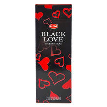 Load image into Gallery viewer, Black Love Scent Incense Sticks, 20-Stick Hex Pack, by HEM | ShopIncense.
