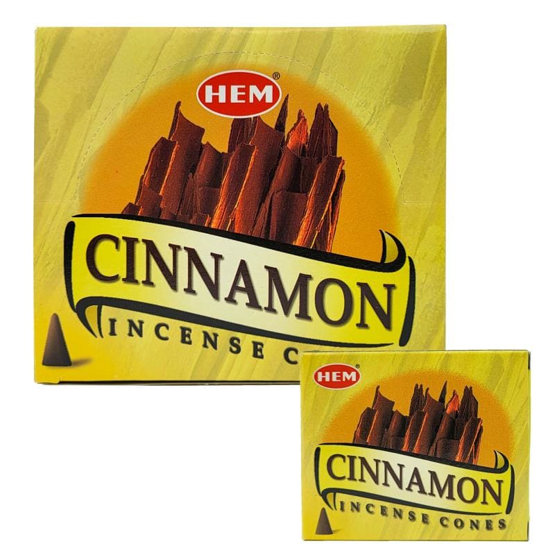 Cinnamon Scent Incense Cones, 10 Cone Pack, by HEM | ShopIncense.