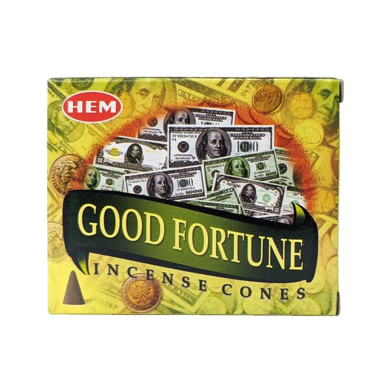 Good Fortune Scent Incense Cones, 10 Cone Pack, by HEM | ShopIncense.