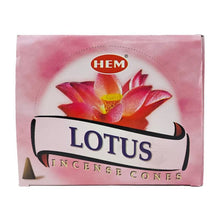 Load image into Gallery viewer, Lotus Scent Incense Cones, 10 Cone Pack, by HEM | ShopIncense.
