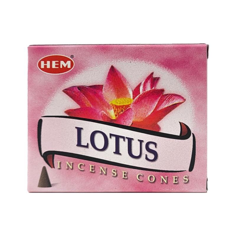 Lotus Scent Incense Cones, 10 Cone Pack, by HEM | ShopIncense.