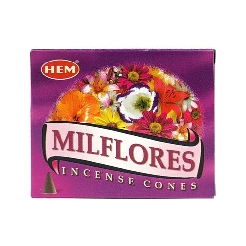 Milflores Scent Incense Cones, 10 Cone Pack, by HEM | ShopIncense.
