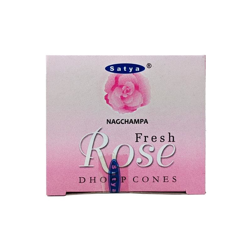 Rose Incense Cones, Pack of 12, by Satya | ShopIncense.
