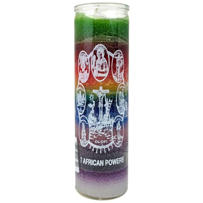 Seven African Powers, Seven Color 7 Day Candle | ShopIncense.